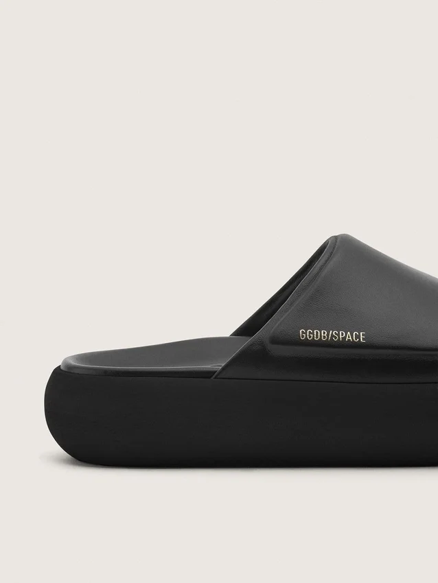 Slip-ons Space-Star pour homme en cuir noir