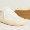 Chaussures Space-Star Cube pour femme en cuir blanc avec étoile perforée