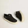 Chaussures Space-Star Cube pour femme en daim noir avec étoile perforée
