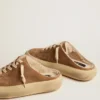 Chaussures Space-Star pour femme en daim couleur tabac avec doublure en peau de mouton