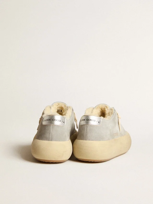 Chaussures Space-Star pour homme en daim gris glacé avec doublure en peau de mouton