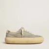 Chaussures Space-Star pour femme en daim gris glacier avec étoile perforée