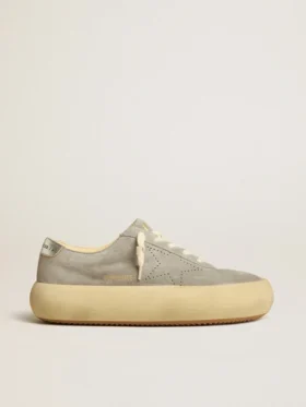 Chaussures Space-Star pour femme en daim gris glacier avec étoile perforée