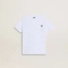 Chemise blanche en coton pour enfant avec imprimé argenté