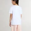 Chemise blanche en coton pour enfant avec imprimé argenté