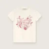 Chemise blanche en coton pour enfant avec imprimé « Frutteria Golden »