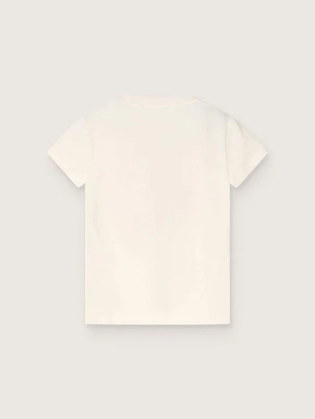 Chemise blanche en coton pour enfant avec imprimé « Frutteria Golden »