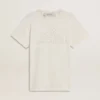 Chemise blanche pour femme avec imprimé sur le devant