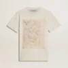 Chemise blanche pour femme à imprimé floral