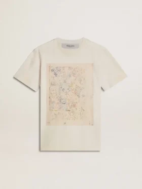 Chemise blanche pour femme à imprimé floral