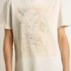 Chemise blanche pour femme à imprimé floral