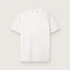 Chemise blanche pour femme ornée de cristaux cabochons