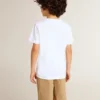Chemise blanche pour garçons avec imprimé Golden multicolore