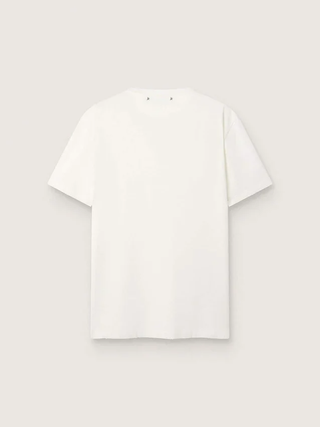 Chemise blanche pour homme avec effet vieilli