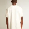 Chemise blanche pour homme avec effet vieilli