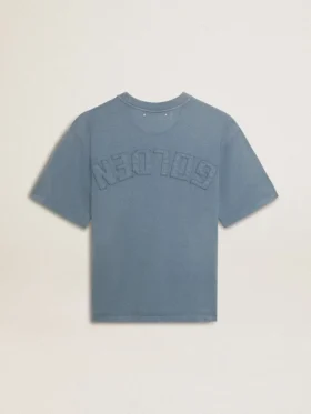 Chemise bleu ciel avec logo inversé dans le dos – Capsule Jersey