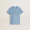 Chemise bleu clair pour garçon avec imprimé