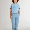 Chemise bleu clair pour garçon avec imprimé