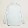 Chemise « boyfriend » délavée pour femme, ornée de cristaux cabochons