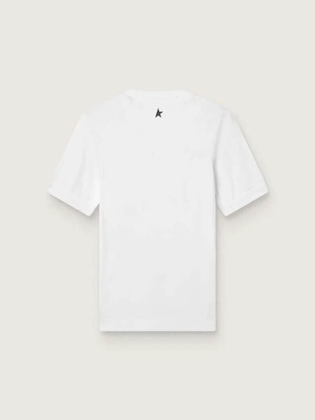 Chemise de sport blanche coupe ajustée pour homme