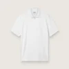 Chemise de sport blanche à fermeture éclair pour homme