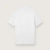 Chemise de sport blanche à fermeture éclair pour homme