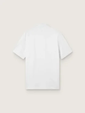 Chemise de sport blanche à fermeture éclair pour homme