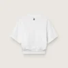 Chemise de sport court blanche pour femme