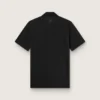 Chemise de sport noire à fermeture éclair pour homme