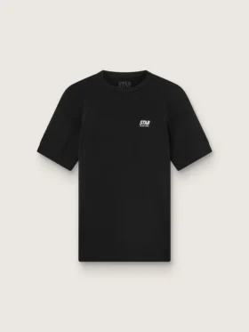Chemise de sport noire pour homme avec imprimé dans le dos
