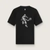 Chemise de sport noire pour homme avec imprimé dans le dos