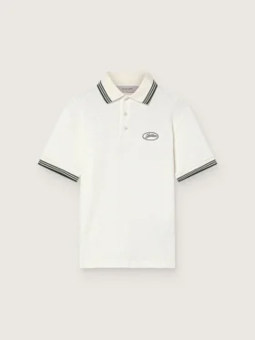 Chemise en coton blanche pour homme avec motif jacquard ajouré