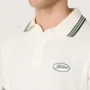 Chemise en coton blanche pour homme avec motif jacquard ajouré