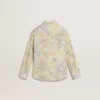 Chemise en coton pour fille à imprimé floral multicolore