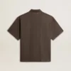 Chemise en coton pour homme, gris anthracite, avec broderie