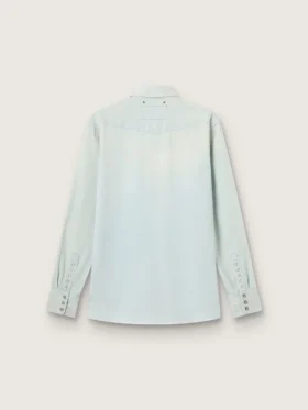Chemise en denim délavé pour homme avec clous martelés