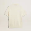 Chemise en maille jacquard blanche pour homme