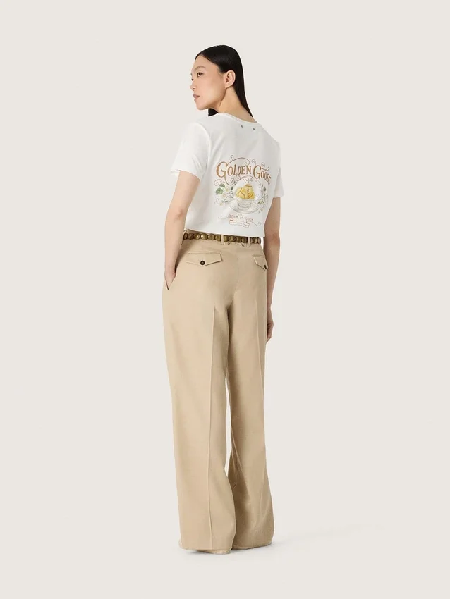 Chemise femme avec imprimé dans le dos