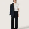 Chemise femme avec imprimé dans le dos