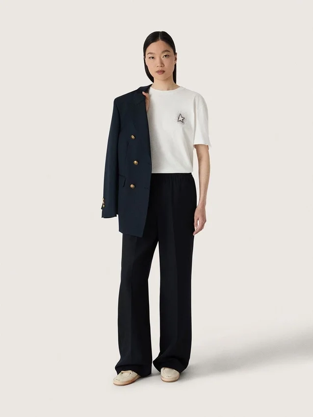 Chemise femme avec imprimé dans le dos