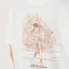 Chemise femme avec imprimé dans le dos