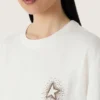 Chemise femme avec imprimé dans le dos