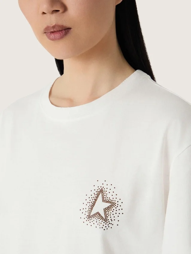 Chemise femme avec imprimé dans le dos