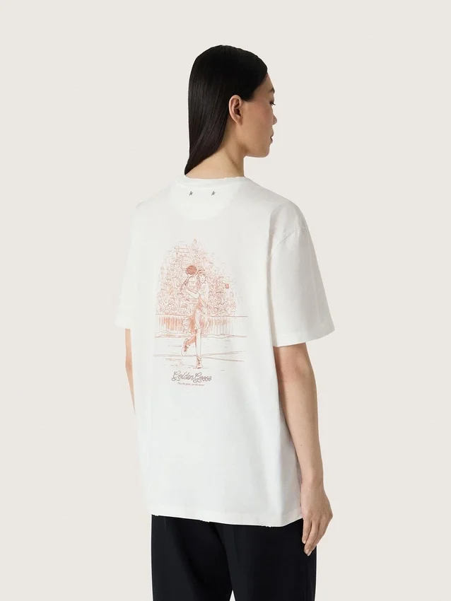 Chemise femme avec imprimé dans le dos