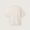 Chemise femme en jersey de coton blanc à imprimé étoiles