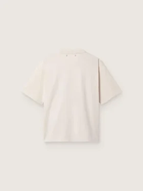 Chemise femme en jersey de coton blanc à imprimé étoiles