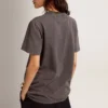 Chemise gris anthracite pour femme avec cristaux