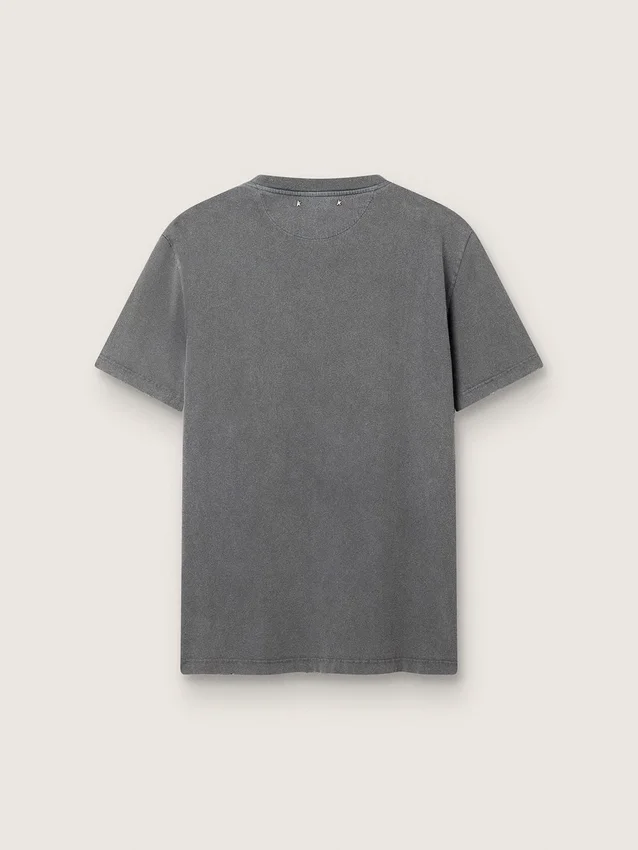 Chemise gris anthracite pour homme avec effet vieilli