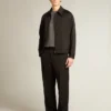 Chemise gris anthracite pour homme avec effet vieilli