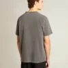 Chemise gris anthracite pour homme avec effet vieilli